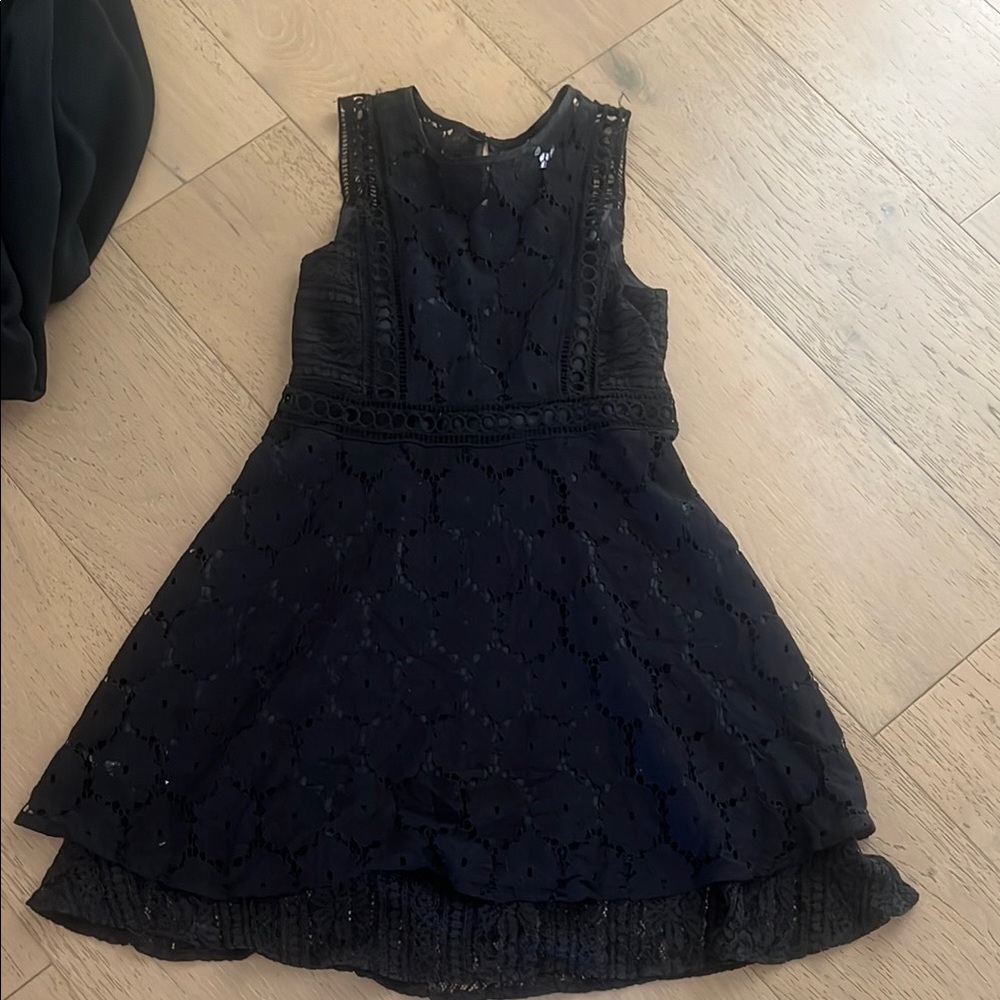 Elegant Black Lace Kids Dress